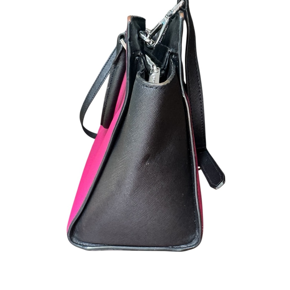 Michael Kors Fuchsia and Black Satchel - Picture 10 of 16